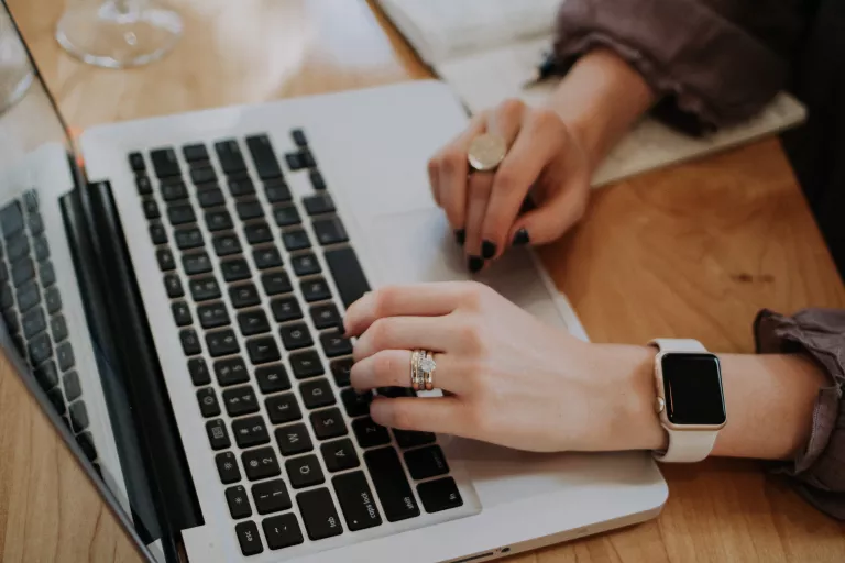 Women using laptop