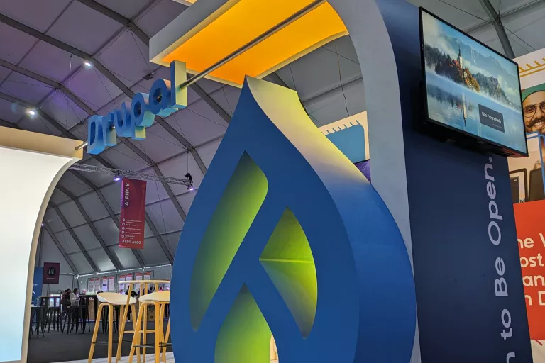 Drupal booth at Web Summit 2023