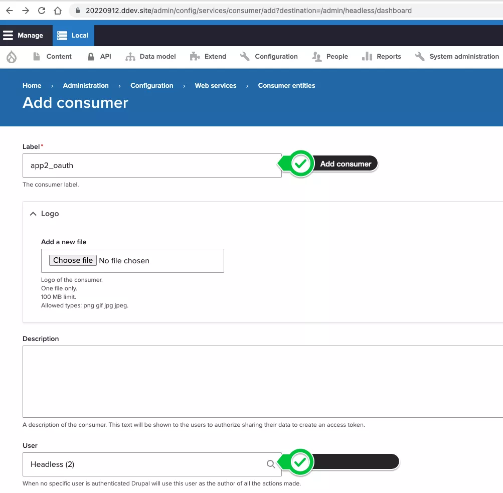 add consumer screenshot