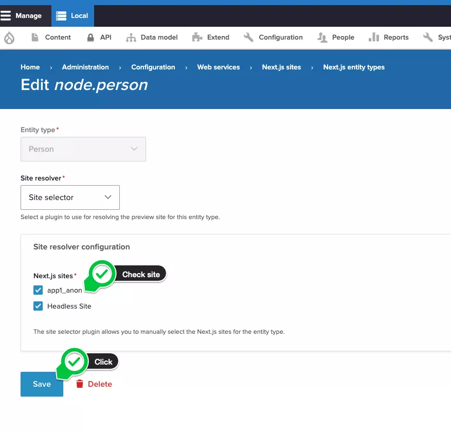screenshot edit nextjs entity type