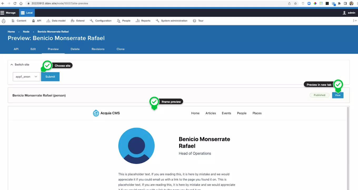 screenshot test nextjs preview